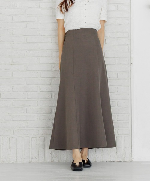 mysty woman(ミスティウーマン)の「レースアップマーメイドスカート 582377(スカート・レディース・ブラック/モカ/ダークベージュ・FREE)」の3枚目の写真