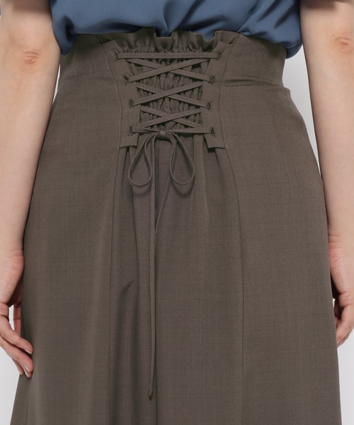 mysty woman(ミスティウーマン)の「レースアップマーメイドスカート 582377(スカート・レディース・ブラック/モカ/ダークベージュ・FREE)」の15枚目の写真