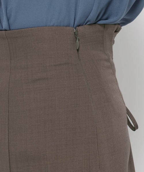 mysty woman(ミスティウーマン)の「レースアップマーメイドスカート 582377(スカート・レディース・ブラック/モカ/ダークベージュ・FREE)」の5枚目の写真