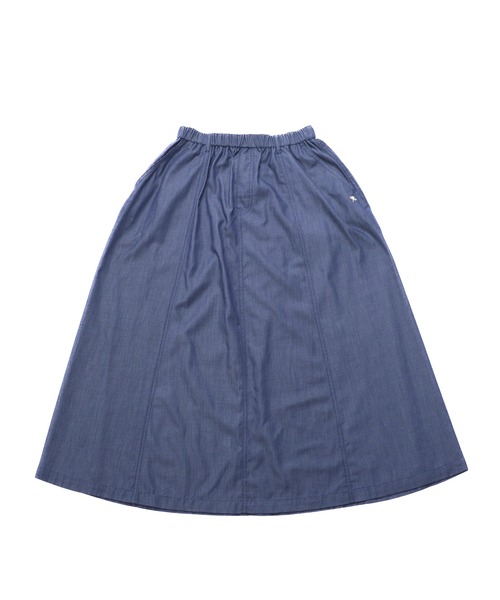 Arnold Palmer（アーノルドパーマー）の「裏ワザデニム イージーケア セミフレアスカート（スカート・レディース・インディゴブルー/ライトブルー・L/M/S）」の12枚目の写真