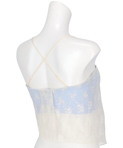 GOCOCi(ゴコチ)の「「GOCOCi ゴコチ」「cooomy.(クーミー)」 カップ付きキャミソール(インナーウェア/肌着・レディース・オレンジ/ブラック/アイボリー・M/L)」の8枚目の写真