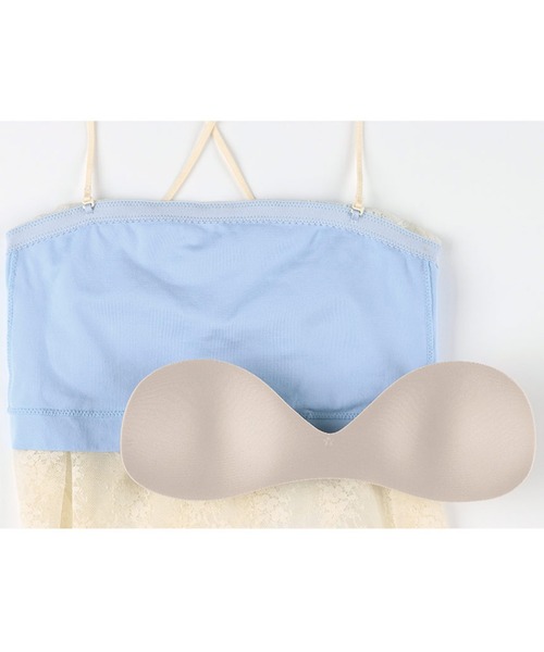 GOCOCi(ゴコチ)の「「GOCOCi ゴコチ」「cooomy.(クーミー)」 カップ付きキャミソール(インナーウェア/肌着・レディース・オレンジ/ブラック/アイボリー・M/L)」の9枚目の写真