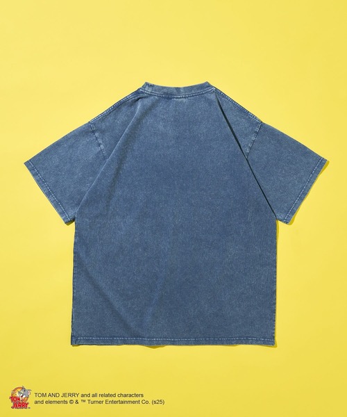 Tom&Jerry(トムアンドジェリー)の「TOM and JERRY/トムとジェリー トムTEE(Tシャツ/カットソー・レディース・チャコールグレー/ブルー・M/L)」の5枚目の写真