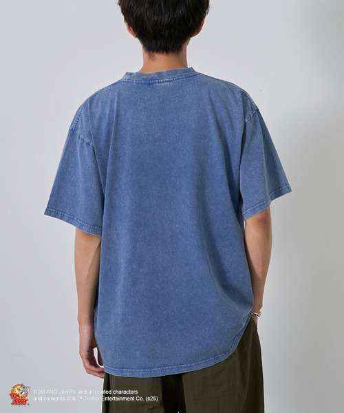 Tom&Jerry(トムアンドジェリー)の「TOM and JERRY/トムとジェリー トムTEE(Tシャツ/カットソー・レディース・チャコールグレー/ブルー・M/L)」の18枚目の写真