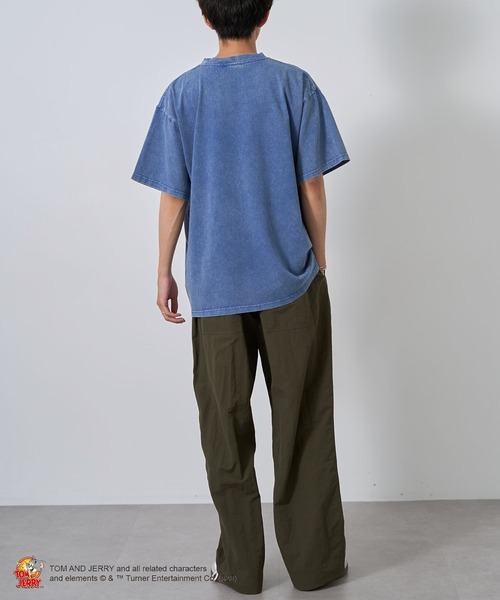 Tom&Jerry(トムアンドジェリー)の「TOM and JERRY/トムとジェリー トムTEE(Tシャツ/カットソー・レディース・チャコールグレー/ブルー・M/L)」の20枚目の写真