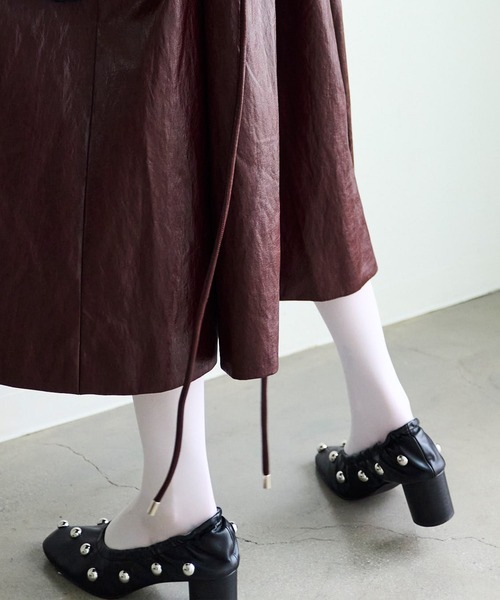 MAISON SPECIAL（メゾンスペシャル）の「Multi Fabric Pumps/マルチファブリックパンプス（パンプス・レディース・ダークブラック/アイボリー/マルチ/ブラック・36/37/38）」の5枚目の写真