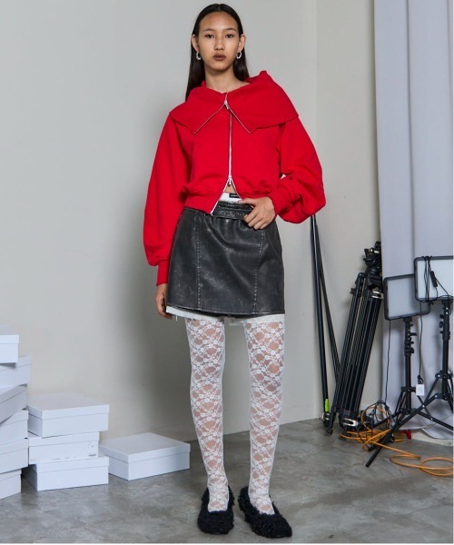 MAISON SPECIAL（メゾンスペシャル）の「Multi Fabric Pumps/マルチファブリックパンプス（パンプス・レディース・ダークブラック/アイボリー/マルチ/ブラック・36/37/38）」の17枚目の写真