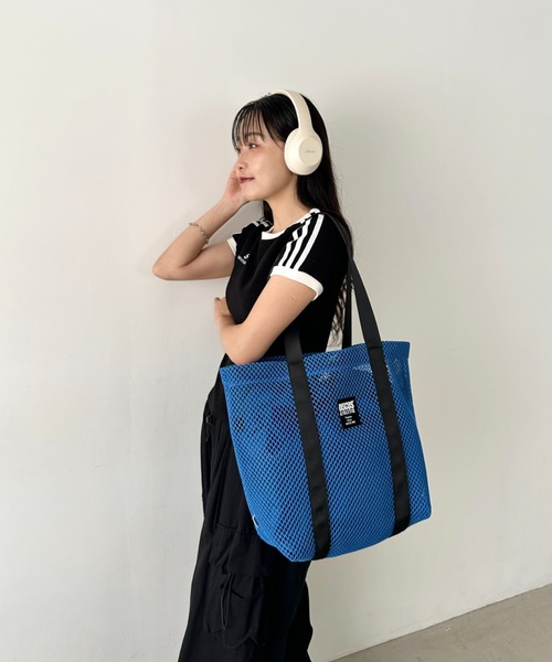 DISCUS（ディスカス）の「DISCUS/ディスカス メッシュ トートバッグ/巾着/容量 約17リットル（トートバッグ・レディース・パープル/ダークグレー/カーキ/ブラック/ブルー・FREE）」の19枚目の写真