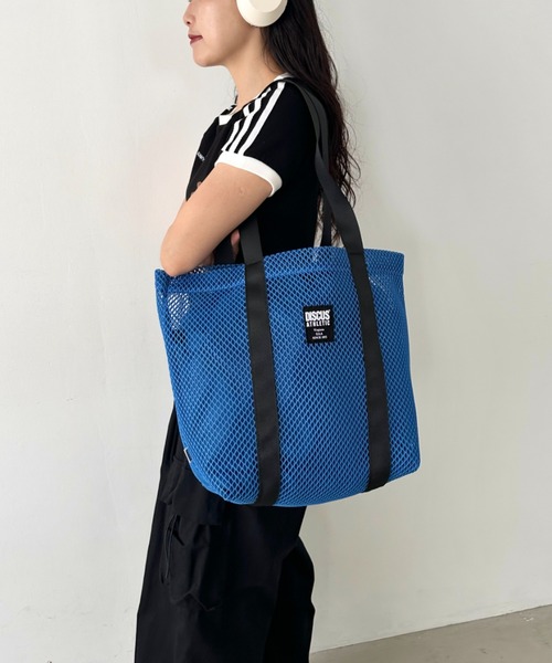 DISCUS（ディスカス）の「DISCUS/ディスカス メッシュ トートバッグ/巾着/容量 約17リットル（トートバッグ・レディース・パープル/ダークグレー/カーキ/ブラック/ブルー・FREE）」の20枚目の写真