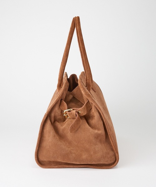 【AULENTTI/オウレンティ】スウェード　ボストンバッグ　ストラップ付 追加4》AULENTTI /オウレンティ SUEDE BOSTON BAG4（ボストン