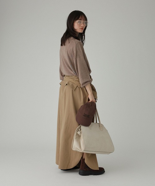 【AULENTTI/オウレンティ】スウェード　ボストンバッグ　ストラップ付 追加4》AULENTTI /オウレンティ SUEDE BOSTON BAG4（ボストン