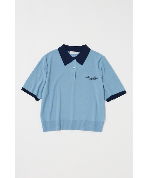 MOUSSY(マウジー)の「HALF SLEEVE KNIT ポロ(ニット/セーター・レディース・ネイビー/アイボリー/ライトブルー/マジェンタ・FREE)」の13枚目の写真