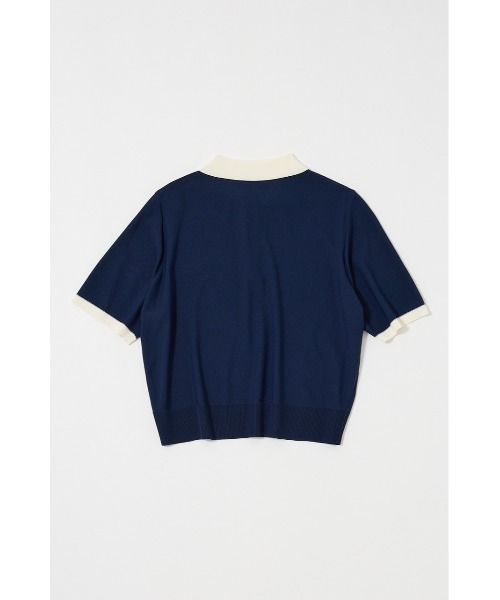 MOUSSY(マウジー)の「HALF SLEEVE KNIT ポロ(ニット/セーター・レディース・ネイビー/アイボリー/ライトブルー/マジェンタ・FREE)」の15枚目の写真
