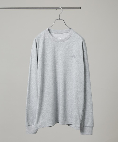 THE NORTH FACE（ザノースフェイス）の「THE NORTH FACE/L/S Back Square Logo Tee（Tシャツ/カットソー・メンズ・グレー/ブラック/ホワイト・L/M/XL）」の3枚目の写真