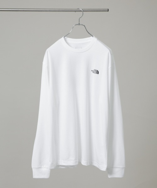 THE NORTH FACE（ザノースフェイス）の「THE NORTH FACE/L/S Back Square Logo Tee（Tシャツ/カットソー・メンズ・グレー/ブラック/ホワイト・L/M/XL）」の2枚目の写真