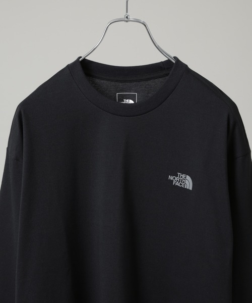 THE NORTH FACE（ザノースフェイス）の「THE NORTH FACE/L/S Back Square Logo Tee（Tシャツ/カットソー・メンズ・グレー/ブラック/ホワイト・L/M/XL）」の4枚目の写真