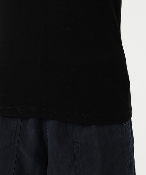 JAMES PERSE(ジェームスパース)の「コットンストレッチ ディープVネックTシャツ WLSR3044(Tシャツ/カットソー・レディース・ホワイト/ブラック・2/0/1)」の10枚目の写真