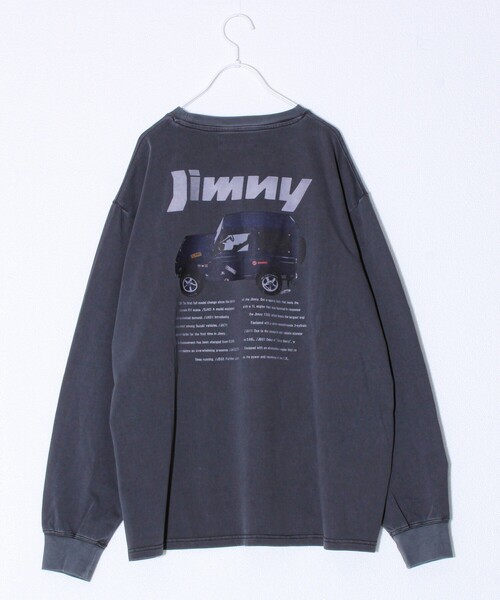 GLOSTER(グロスター)の「【ロングセラーコラボ】ジムニー×GLOSTER 長袖プリントTシャツ(Tシャツ/カットソー・メンズ・ホワイト/ネイビー/チャコールグレー・M/L)」の3枚目の写真