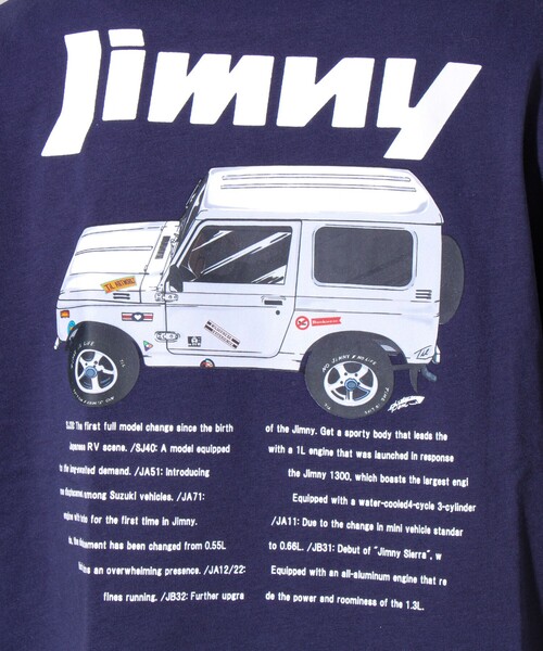 GLOSTER(グロスター)の「【ロングセラーコラボ】ジムニー×GLOSTER 長袖プリントTシャツ(Tシャツ/カットソー・メンズ・ホワイト/ネイビー/チャコールグレー・M/L)」の9枚目の写真
