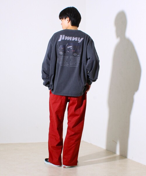 GLOSTER(グロスター)の「【ロングセラーコラボ】ジムニー×GLOSTER 長袖プリントTシャツ(Tシャツ/カットソー・メンズ・ホワイト/ネイビー/チャコールグレー・M/L)」の12枚目の写真