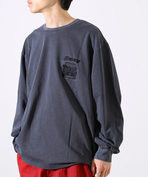 GLOSTER(グロスター)の「【ロングセラーコラボ】ジムニー×GLOSTER 長袖プリントTシャツ(Tシャツ/カットソー・メンズ・ホワイト/ネイビー/チャコールグレー・M/L)」の13枚目の写真