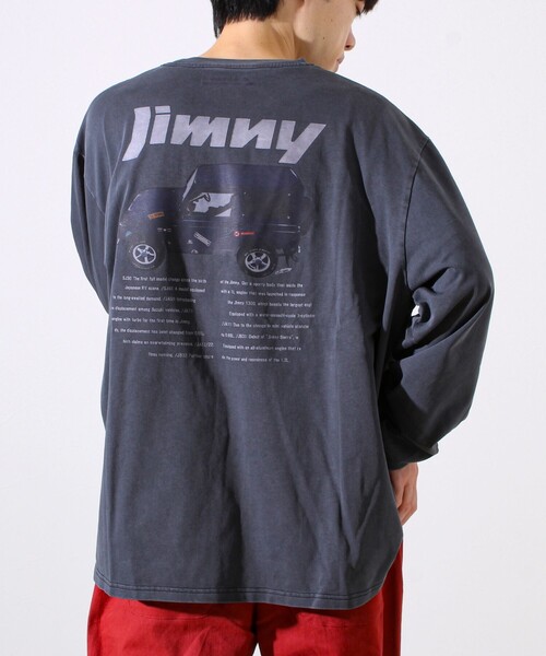 GLOSTER(グロスター)の「【ロングセラーコラボ】ジムニー×GLOSTER 長袖プリントTシャツ(Tシャツ/カットソー・メンズ・ホワイト/ネイビー/チャコールグレー・M/L)」の16枚目の写真