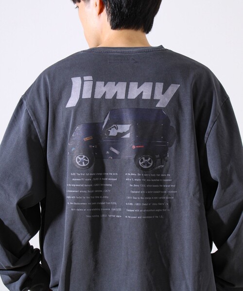GLOSTER(グロスター)の「【ロングセラーコラボ】ジムニー×GLOSTER 長袖プリントTシャツ(Tシャツ/カットソー・メンズ・ホワイト/ネイビー/チャコールグレー・M/L)」の17枚目の写真