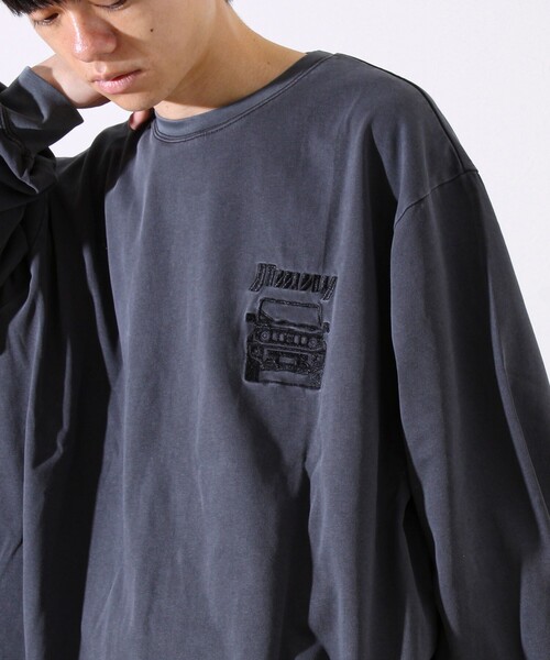 GLOSTER(グロスター)の「【ロングセラーコラボ】ジムニー×GLOSTER 長袖プリントTシャツ(Tシャツ/カットソー・メンズ・ホワイト/ネイビー/チャコールグレー・M/L)」の19枚目の写真