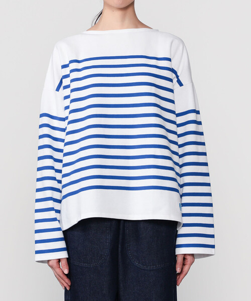 ORCIVAL(オーシバル)の「ORCIVAL | ラッセル ワイドセーラーTシャツ WOMEN(Tシャツ/カットソー・レディース・ブルー系その他/ベージュ系その他/グレー系その他/ブラック系その他・1)」の14枚目の写真