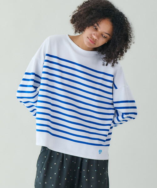 ORCIVAL(オーシバル)の「ORCIVAL | ラッセル ワイドセーラーTシャツ WOMEN(Tシャツ/カットソー・レディース・ブルー系その他/ベージュ系その他/グレー系その他/ブラック系その他・1)」の8枚目の写真