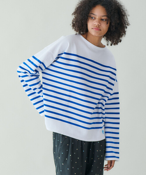 ORCIVAL(オーシバル)の「ORCIVAL | ラッセル ワイドセーラーTシャツ WOMEN(Tシャツ/カットソー・レディース・ブルー系その他/ベージュ系その他/グレー系その他/ブラック系その他・1)」の9枚目の写真