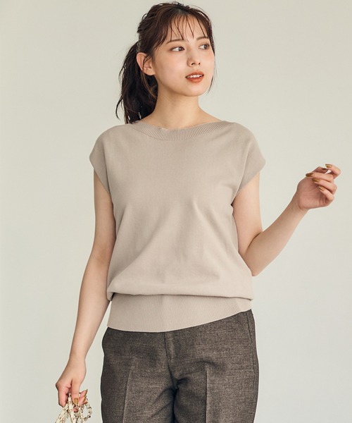 12Twelve Agenda(トゥエルブ アジェンダ)の「2wayショルダーゆるニットプルオーバー(ニット/セーター・レディース・ブルーグリーン/ブラウン/ベージュ・M)」の2枚目の写真