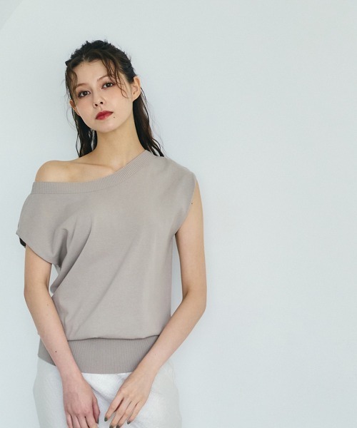 12Twelve Agenda(トゥエルブ アジェンダ)の「2wayショルダーゆるニットプルオーバー(ニット/セーター・レディース・ブルーグリーン/ブラウン/ベージュ・M)」の15枚目の写真