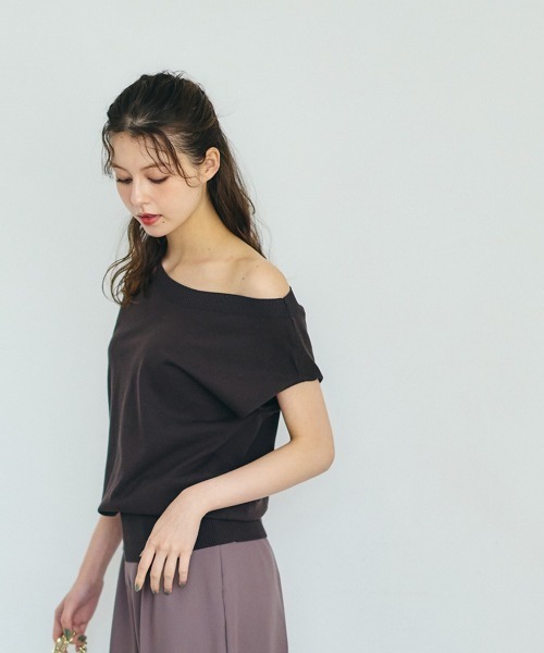 12Twelve Agenda(トゥエルブ アジェンダ)の「2wayショルダーゆるニットプルオーバー(ニット/セーター・レディース・ブルーグリーン/ブラウン/ベージュ・M)」の21枚目の写真