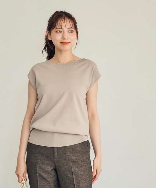 12Twelve Agenda(トゥエルブ アジェンダ)の「2wayショルダーゆるニットプルオーバー(ニット/セーター・レディース・ブルーグリーン/ブラウン/ベージュ・M)」の4枚目の写真