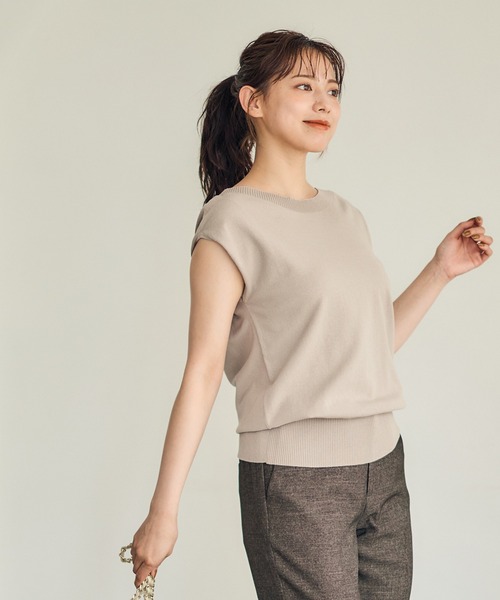 12Twelve Agenda(トゥエルブ アジェンダ)の「2wayショルダーゆるニットプルオーバー(ニット/セーター・レディース・ブルーグリーン/ブラウン/ベージュ・M)」の5枚目の写真