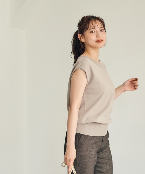 12Twelve Agenda(トゥエルブ アジェンダ)の「2wayショルダーゆるニットプルオーバー(ニット/セーター・レディース・ブルーグリーン/ブラウン/ベージュ・M)」の6枚目の写真
