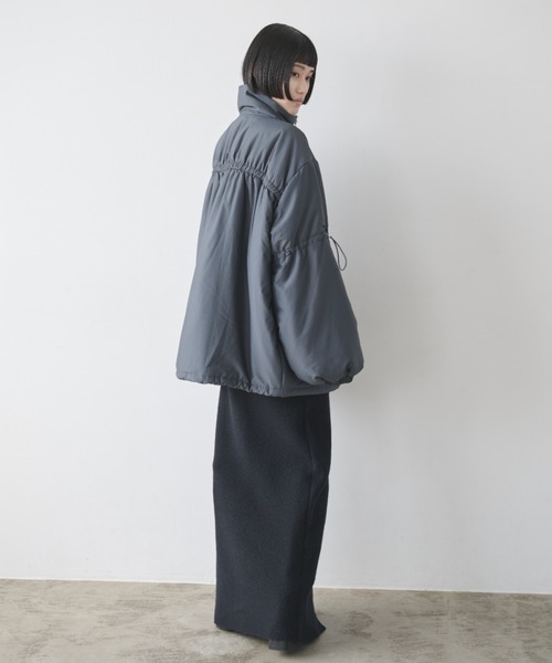 中綿コートグレーちゃぴ様 中綿キルティングスタンドコート《LIMONTA EAST