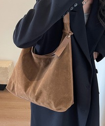 folka | 8B40 スエード×PUレザー 2WAY MIX コンビ ショルダーバッグ A4サイズ対応(ショルダーバッグ)