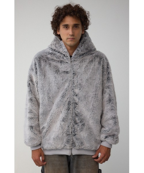 AZUL by moussy（アズールバイマウジー）の「フェイクファーブルゾン（ブルゾン・メンズ・ブラック/グレー/ベージュ/グリーン系その他2・MEDIUM/LARGE）」の10枚目の写真