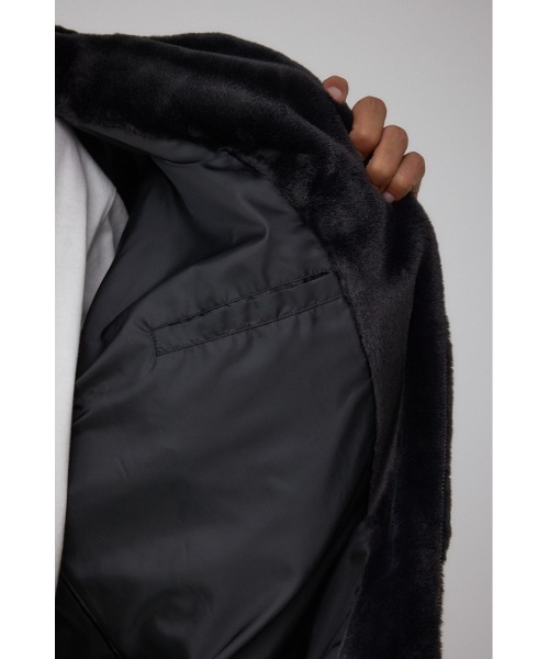 AZUL by moussy（アズールバイマウジー）の「フェイクファーブルゾン（ブルゾン・メンズ・ブラック/グレー/ベージュ/グリーン系その他2・MEDIUM/LARGE）」の5枚目の写真