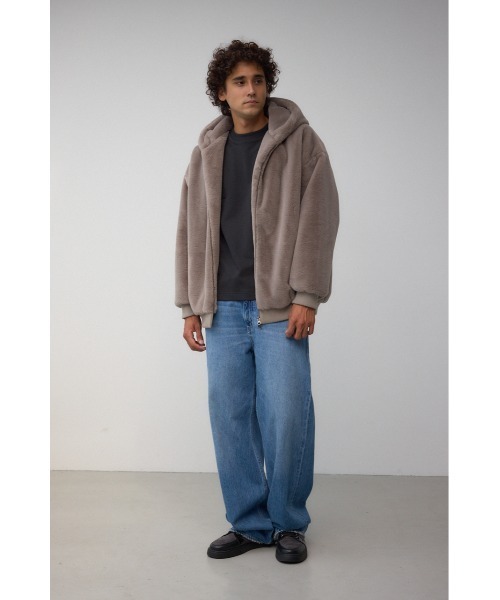 AZUL by moussy（アズールバイマウジー）の「フェイクファーブルゾン（ブルゾン・メンズ・ブラック/グレー/ベージュ/グリーン系その他2・MEDIUM/LARGE）」の22枚目の写真