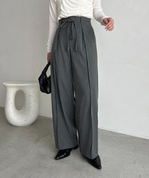 CAPRICIEUX LE'MAGE | ウエストリボンストライプパンツ(その他パンツ)