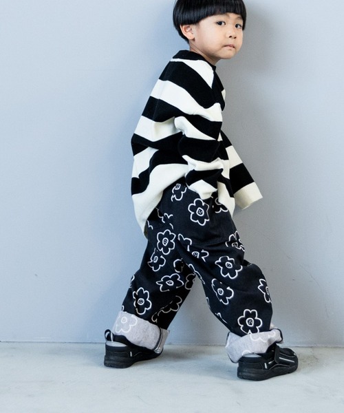 LOWRYS FARM(ローリーズファーム)の「シェフパンツ 583661(その他パンツ・キッズ・ブラック/オフホワイト/レッド/ブルー/ブラック×ホワイト/レオパード/ブラック系その他/ドット/ホワイト系その他・110cm/120cm/130cm/140cm/150cm)」の4枚目の写真