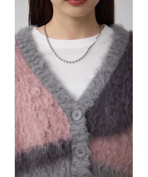 AZUL by moussy（アズールバイマウジー）の「ブロッキンググラデーションカーディガン（カーディガン/ボレロ・レディース・ブルー系その他/ピンク系その他/ブルー系その他3・SMALL/MEDIUM）」の19枚目の写真