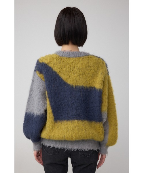 AZUL by moussy（アズールバイマウジー）の「ブロッキンググラデーションカーディガン（カーディガン/ボレロ・レディース・ブルー系その他/ピンク系その他/ブルー系その他3・SMALL/MEDIUM）」の7枚目の写真