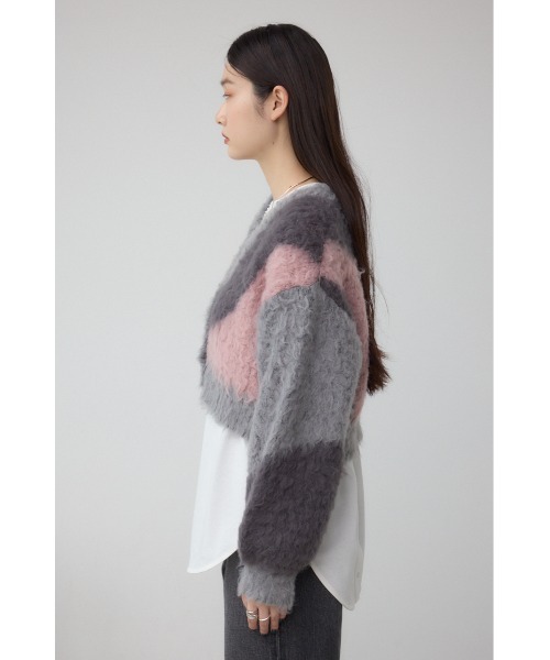 AZUL by moussy（アズールバイマウジー）の「ブロッキンググラデーションカーディガン（カーディガン/ボレロ・レディース・ブルー系その他/ピンク系その他/ブルー系その他3・SMALL/MEDIUM）」の17枚目の写真