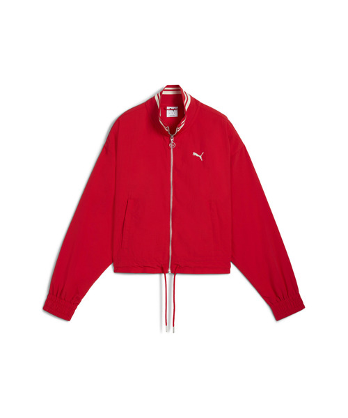 PUMA（プーマ）の「PUMA プーマ ウィメンズ プレミアム ESS リラックスド ウーブン ジャケット（ブルゾン・レディース・レッド/ネイビー・SMALL/X-LARGE/LARGE/MEDIUM）」の9枚目の写真