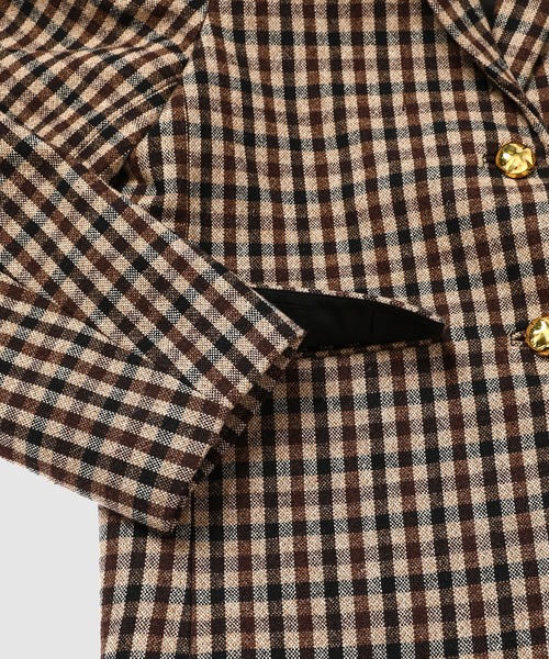 GANNI（ガニー）の「Check Wool Mix Oversized Blazer（テーラードジャケット・レディース・その他・38/36）」の3枚目の写真
