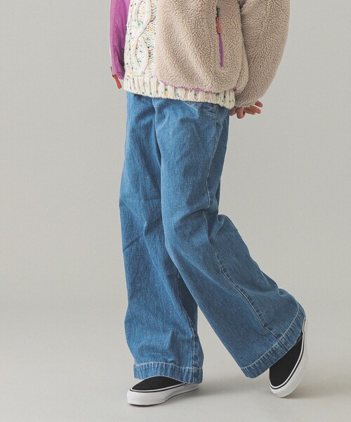 こども ビームス（コドモビームス）の「【別注】MARET / デニム フレア パンツ 2025FW（140～150cm）（その他パンツ・キッズ・インディゴブルー・L(140-150㎝)）」の2枚目の写真